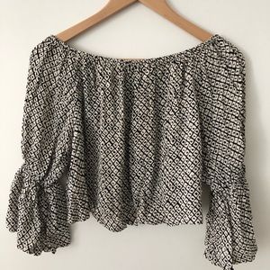 Stone Cold Fox Tops - Stone Cold Fox Black and White Idaho Blouse Stone Cold Fox Tops - Stone Cold Fox Black and White Idaho Blouse